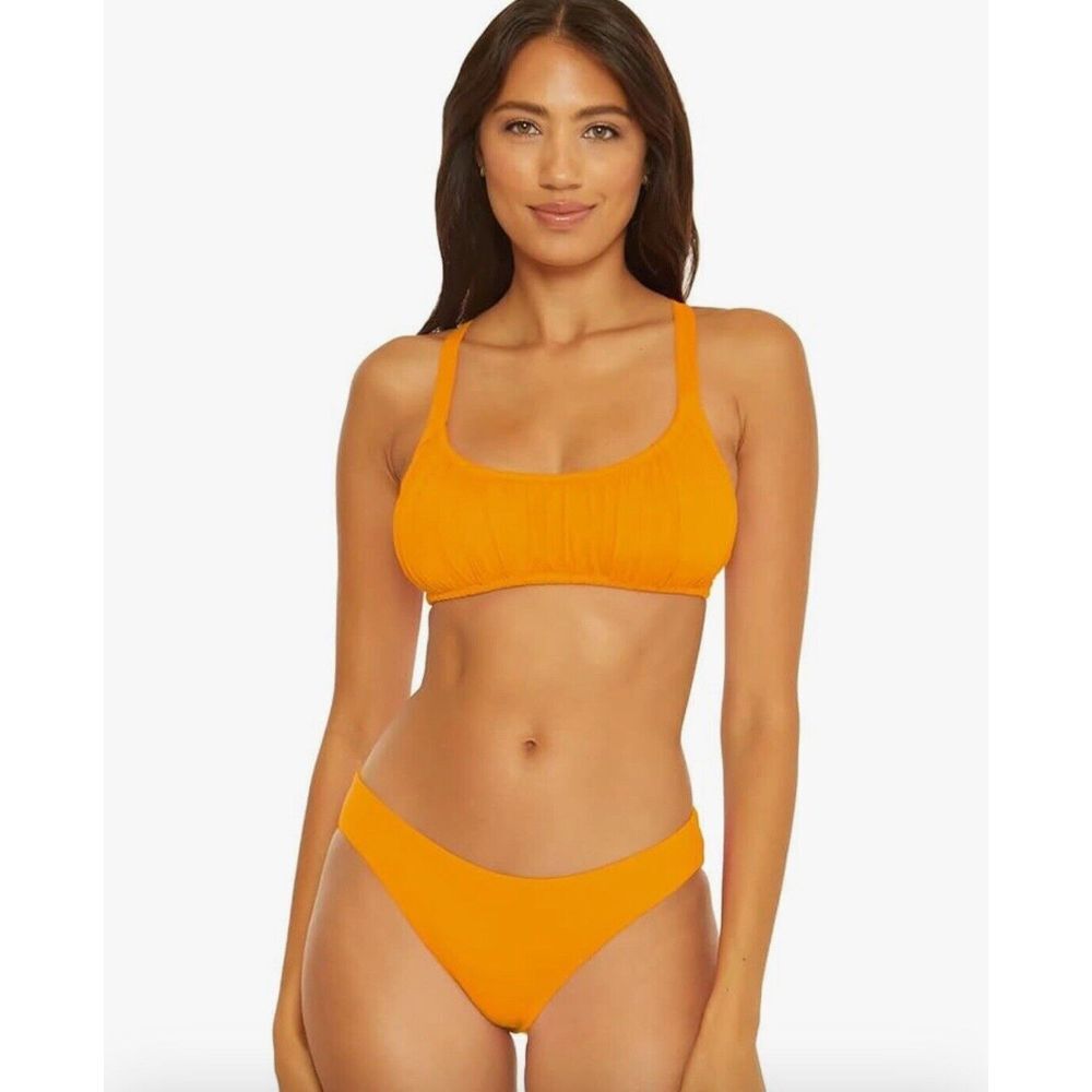 BECCA by Rebecca Virtue Santorini‎ Ophelia Shirred Scoop Bralette Size Small